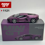MINIGT 1:64 Lamborghini Revuelto Viola 30th Mattes Lila Automodell aus Legierung 1121