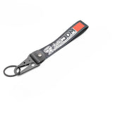 Newest JDM Style Car Keychain Nylon Initial D Gift Lanyard Keyring Auto Key Steel Spring Clip Key Starp Key Pendant