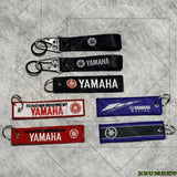 For Yamaha Motorcycle keychain short strip embroidery woven label motorcycle trend pendant car LOGO hat clothing label