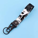 Anime Eye Eagle Beak Keychain Cartoon Character Wrist Lanyard Car Keyring Fashion Bag Accessory Manga Lover Collectible Gift