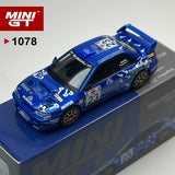 MINIGT 1:64 Subaru Impreza WRC99 2000 Akropolis-Rallye MGT Leichtmetall-Automodell 1078