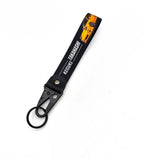 Newest JDM Style Car Keychain Nylon Initial D Gift Lanyard Keyring Auto Key Steel Spring Clip Key Starp Key Pendant