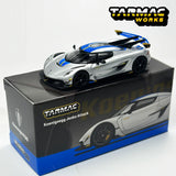 Tarmac Works 1:64 TW Koenigsegg Jesko Attack Silber Modellauto aus Legierung