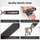 2025 Suede Key Ring Sport Car Keychain Custom Gift With Emblem For Nissan Sylphy N7 Teana Qashqai Note J10 J11 Navara Juke Tiida