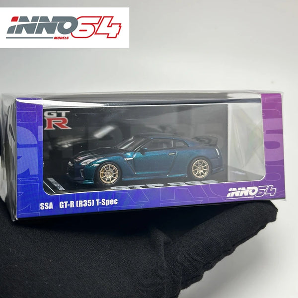 INNO 1:64 GTR R35 T-SPEC Midnight Purple Modellauto-Dekoration aus Legierung