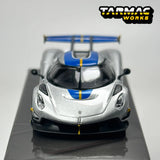 Tarmac Works 1:64 TW Koenigsegg Jesko Attack Silber Modellauto aus Legierung
