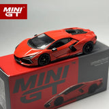 MINIGT 1:64 Lamborghini Revuelto Arancio Dac Lucido Rote Legierung Automodell 774