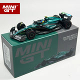 MINIGT 1:64 Aston Martin AMR24 #14 Fernando Alonso 2024 F1 Legierungsmodell 999