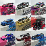 POPRACE 1:64 TOP SECRET GT300 SUPRA Chrom Gold RX7 GR86 S13  Modellauto Legierung 277 103 223 235 285