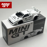MINIGT 1:64 Lamborghini Countach LB-WORKS Weiß 2024 Metallauto Modell 966