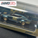 INNO 1:64 SKYLINE 2000 GTR KPGC110 Grün Legierungsauto-Modell