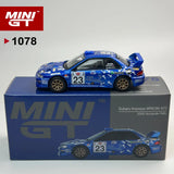 MINIGT 1:64 Subaru Impreza WRC99 2000 Akropolis-Rallye MGT Leichtmetall-Automodell 1078