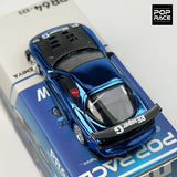 POPRACE 1:64 Chromblau RX7 FD3S RE Legierungsautomodell 223