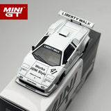 MINIGT 1:64 Lamborghini Countach LB-WORKS Weiß 2024 Metallauto Modell 966