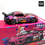 POPRACE 1:64 DARWIN PRO 66G WBK SUPRA A90 1087X Alloy Car Model 285