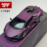 MINIGT 1:64 Lamborghini Revuelto Viola 30th Mattes Lila Automodell aus Legierung 1121