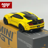 MINIGT 1:64 LBWK FORD MUSTANG Triple Yellow Metallmodell 1077