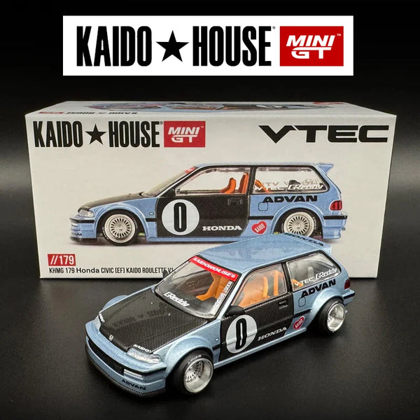 Kaido House MINIGT Honda Civic EF Kaido Roulette V1 modellino auto in lega 179 Chase