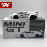MINIGT 1:64 Lamborghini Countach LB-WORKS Weiß 2024 Metallauto Modell 966