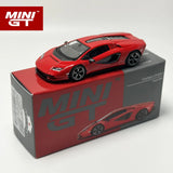 MINIGT 1:64 Countach LPI 800-4 Rosso Mars Red Legierungsautomodell 720