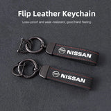 2025 Suede Key Ring Sport Car Keychain Custom Gift With Emblem For Nissan Sylphy N7 Teana Qashqai Note J10 J11 Navara Juke Tiida
