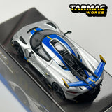 Tarmac Works 1:64 TW Koenigsegg Jesko Attack Silber Modellauto aus Legierung