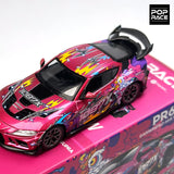POPRACE 1:64 DARWIN PRO 66G WBK SUPRA A90 1087X Alloy Car Model 285