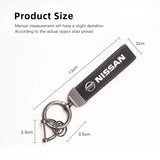 2025 Suede Key Ring Sport Car Keychain Custom Gift With Emblem For Nissan Sylphy N7 Teana Qashqai Note J10 J11 Navara Juke Tiida