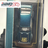 INNO 1:64 SKYLINE 2000 GTR KPGC110 Grün Legierungsauto-Modell