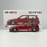 Kaido House Honda Civic EF Kaido Works V2 Metall Rot KHMG Legierungsauto Modell 156 Chase
