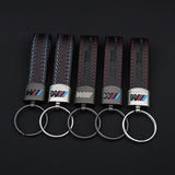 M Sport Styling Leather Car Emblem Keyring Key Chain for Bmw M 2 3 4 5 7 Series Performance G30 G32 X1 X3 X5 X6 X4 E61 E60 E31
