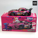 POPRACE 1:64 DARWIN PRO 66G WBK SUPRA A90 1087X Alloy Car Model 285