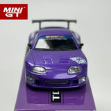 MINIGT 1:64 Toyota Supra A80 Top Secret GT-300 Top Secret Purple MGT Legierungsauto-Modell 1067