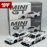 MINIGT 1:64 Nissan LB-ER34 Super Silhouette S15 SILVIA ATHLETE/COLLET MGT Legierungsauto-Modell 1054 1059