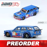 INNO 1:64 MAD MIKE 1976 RX3 Station Wagon D1GP 2024 Modellauto aus Legierung Dekoration