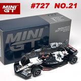 MINIGT 1:64 AlphaTauri AT04 #22 #21 Yuki Tsunoda Nyck de Vries 2023 F1 2023 Großer Preis von Australien Legierungsautomodell 726 727