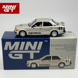 MINIGT 1:64 Mercedes-Benz 190E 2.3-16 #11 Ayrton Senna 1984 Modellauto aus Metall 1076