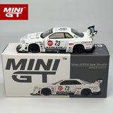 MINIGT 1:64 Nissan LB-ER34 Super Silhouette S15 SILVIA ATHLETE/COLLET MGT Legierungsauto-Modell 1054 1059