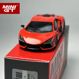 MINIGT 1:64 Lamborghini Revuelto Arancio Dac Lucido Rote Legierung Automodell 774