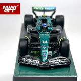 MINIGT 1:64 Aston Martin AMR24 #14 Fernando Alonso 2024 F1 Legierungsmodell 999