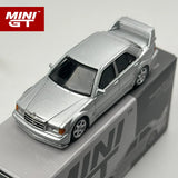 MINIGT 1:64 Mercedes-Benz 190E 2.5-16 Evolution II Astral Silber Legierungsautomodell 852
