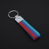 M Sport Styling Leather Car Emblem Keyring Key Chain for Bmw M 2 3 4 5 7 Series Performance G30 G32 X1 X3 X5 X6 X4 E61 E60 E31