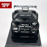MINIGT 1:64 Lamborghini Countach LB-WORKS schwarzes Modellauto aus Legierung 1081