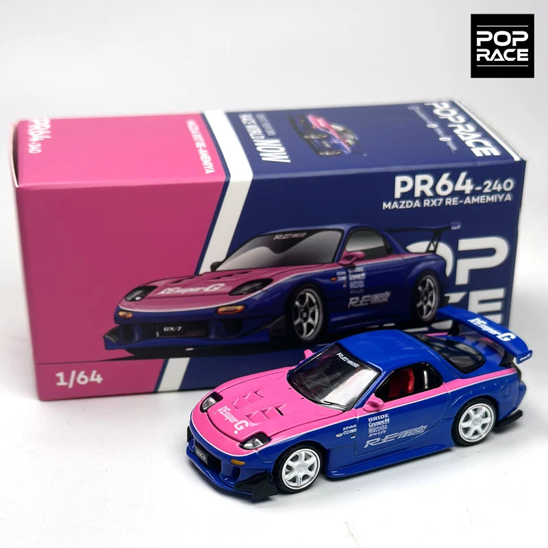POPRACE 1:64 RX7 RE Legierungsautomodell 240