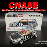 Kaido House MINIGT Honda Civic EF Kaido Roulette V1 Legierungsauto Modell 179 Chase