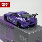 MINIGT 1:64 Toyota Supra A80 Top Secret GT-300 Top Secret Purple MGT Legierungsauto-Modell 1067
