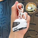 Luminous Motorcycle Helmet Keychains – 3D Mini Helmet Keyring,Cool Gifts for Bikers, Car Lovers, Birthday & Holiday Gift Ideas