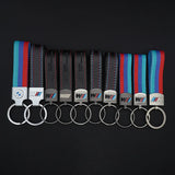 M Sport Styling Leather Car Emblem Keyring Key Chain for Bmw M 2 3 4 5 7 Series Performance G30 G32 X1 X3 X5 X6 X4 E61 E60 E31