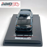 INNO 1:64 TOP SECRET R32 GTR Stealth Grey JDM alloy Automodell