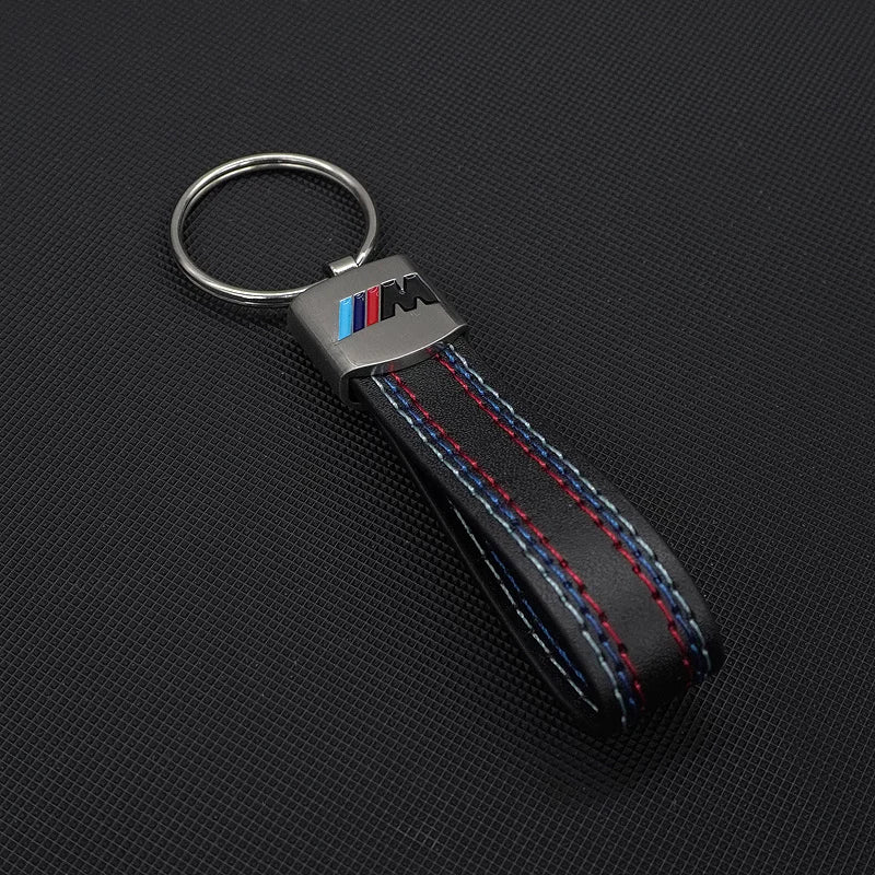 M Sport Styling Leather Car Emblem Keyring Key Chain for Bmw M 2 3 4 5 7 Series Performance G30 G32 X1 X3 X5 X6 X4 E61 E60 E31